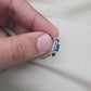 925 SOLID STERLING SILVER NATURAL LAPIS LAZULI GEMSTONE HANDMADE RING, BLACK ONYX WEDDING RING ALL SIZES AVAILABLE