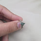 925 SOLID STERLING SILVER NATURAL MOSS AGATE GEMSTONE LEAF SILVER RING, ALL SIZES AVAILABLE