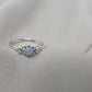 925 SOLID STERLING SILVER NATURAL BLUE LACE AGATE GEMSTONE HANDMADE RING, ALL SIZES AVAILABLE