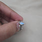 925 Sterling Silver Moonstone Ring Marquise Gemstone Leaf Ring Boho Dainty Jewelry Gift for Her