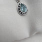 925 SOLID STERLING SILVER NATURAL BLUE QUARTZ PEAR SHAPE HANDMADE PENDANT