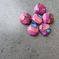 AAA+ QUALITY NATURAL PINK SPINY OYSTER TRILLION SHAPE CABOCHON FLAT BACK CALIBRATED GEMSTONES, ALL SIZES AVAILABLE