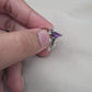 925 SOLID STERLING SILVER NATURAL AMETHYST GEMSTONE HANDMADE RING, BRIDAL RING ALL SIZES AVAILABLE