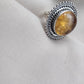 925 SOLID STERLING SILVER NATURAL CITRINE HANDMADE RING, ALL SIZES AVAILABLE