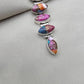 925 SOLID STERLING SILVER NATURAL SPINY OYSTER TURQUOISE GEMSTONE MARQUISE SHAPE HANDMADE PENDANT