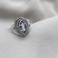 925 SOLID STERLING SILVER NATURAL AMETHYST FACETED CUT GEMSTONE HANDMADE RING, ALL SIZES AVAILABLE