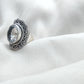 925 SOLID STERLING SILVER NATURAL CRYSTAL QUARTZ HANDMADE RING, ALL SIZES AVAILABLE