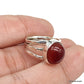 925 SOLID STERLING SILVER NATURAL GEMSTONES HANDMADE 3 BAND RING, ALL SIZES AVAILABLE